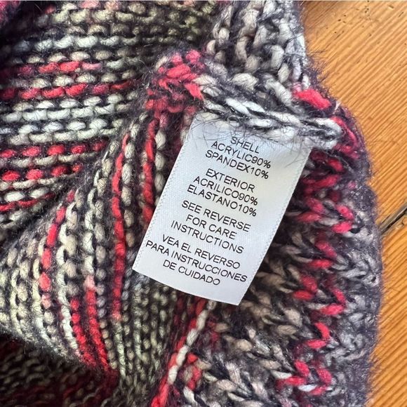 En Creme Chunky Multicolored Fuzzy Knit Sweater - Picture 4 of 7